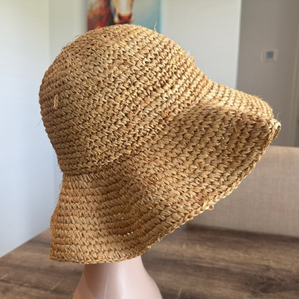Old Navy 100% Straw Summer Beach Sun Hat Size S/M